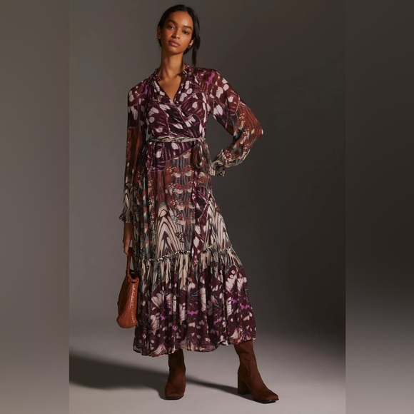 black long sleeve midi dress with side split Acapulco Long Sleeve Cut-Out Waist Side Split Midi Dress Black